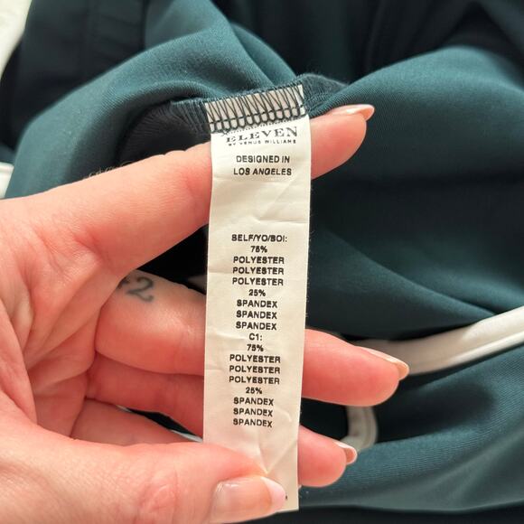 Eleven By Venus Williams Green Crop Cami Tank Top, Size Small - Picture 5 of 6